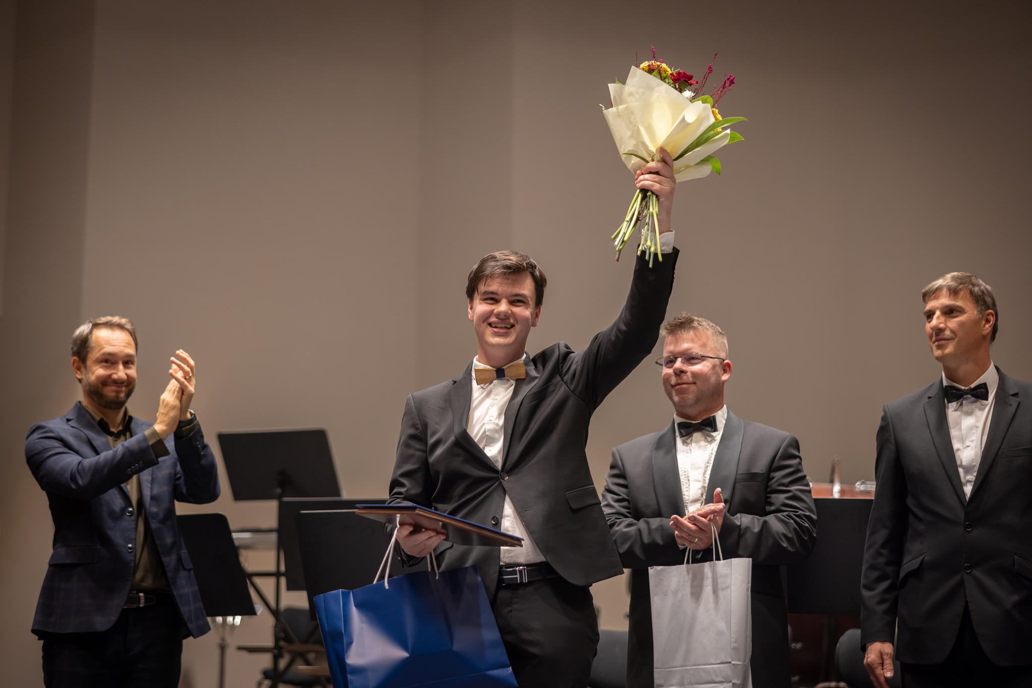 Dirigent vítězného orchestru František Křepela. Foto: JFO